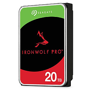 Seagate IronWolf Pro ST20000NT001 3,5 collu iekšējais cietais disks 20 000 GB