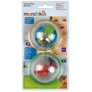 MUNCHKIN Float and Play Bubbles zīdaiņu un mazuļu vannas rotaļlieta, 4m+, 4 gab., 01158402