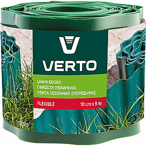 Verto Бордюр для газона 10 см x 9 м, зеленый (15G510)
