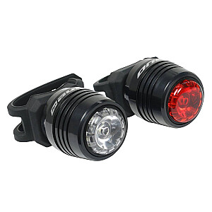 Комплект велосипедных фонарей Rock Machine S.Light 20 Black/Grey