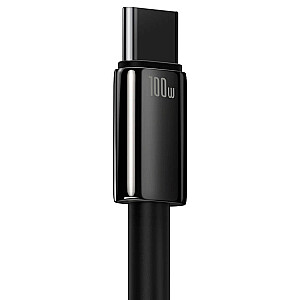 Baseus Tungsten Gold Cable USB to USB-C, 100W, 2m (black)