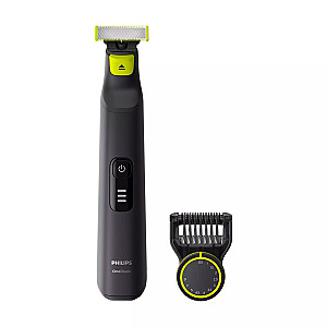 Philips OneBlade Pro 360 Face and Body QP6651/61, 14-length precision comb, Wet and Dry use, LED digital display