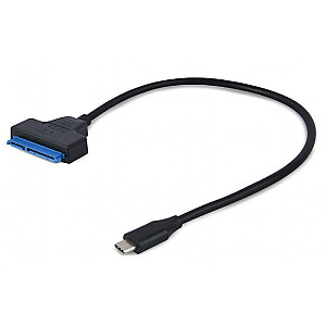 Adapteris Gembird USB 3.0 Type-C vīrišķais uz SATA 2.5 USB kabelis 0,2 m 2,0 USB C Melns