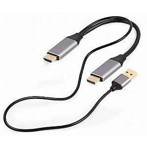 Video kabeļa adapteris Gembird A-HDMIM-DPM-01 2 m HDMI tips A (standarta) DisplayPort melns