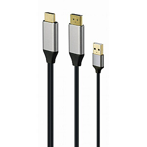 Адаптер видеокабеля Gembird A-HDMIM-DPM-01 2 м HDMI Type A (Standard) DisplayPort Черный