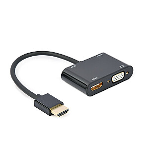 Interfeisa kartes/adapteri Gembird A-HDMIM-HDMIFVGAF-01 HDMI, VGA