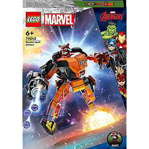 LEGO Marvel raķešu mehāniskās bruņas (76243)