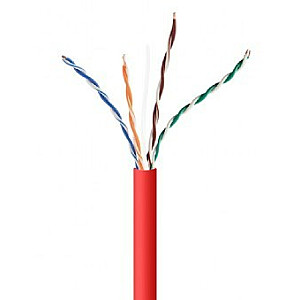 Сетевой кабель Gembird UPC-5004E-SOL-R Красный 305 м Cat5e U/UTP (UTP)