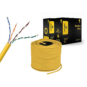 Tīkla kabelis Gembird UPC-5004E-SOL-Y Yellow 305 m Cat5e U/UTP (UTP)