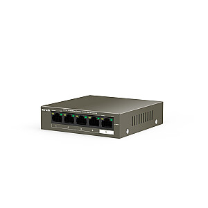 Tīkla slēdzis Tenda TEF1105P-4-63W-EU Fast Ethernet (10/100) Power over Ethernet (PoE) Melns