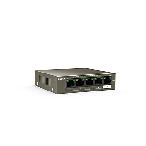 Tīkla slēdzis Tenda TEF1105P-4-63W-EU Fast Ethernet (10/100) Power over Ethernet (PoE) Melns