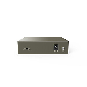 Tīkla slēdzis Tenda TEF1105P-4-63W-EU Fast Ethernet (10/100) Power over Ethernet (PoE) Melns