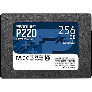 Patriot P220 256 GB SATA3 2,5 collu SSD