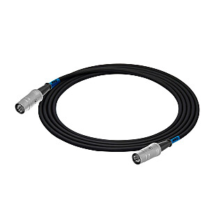 SSQ MIDI1 SS-1417 MIDI (5 kontaktu) uz MIDI (5 kontaktu) kabelis 1 m melns