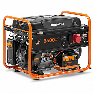 Двигатель-генератор Daewoo GDA 7500E-3 6000 Вт 30 л Бензин Оранжевый, Черный
