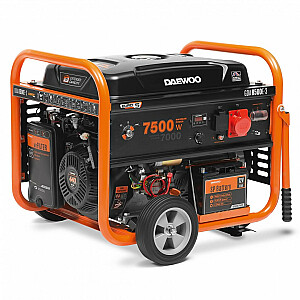 Daewoo GDA 8500E-3 Двигатель-генератор 7000 Вт 30 л Бензин Черный, Оранжевый