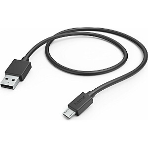 USB-кабель Hama HAMA КАБЕЛЬ ДЛЯ ЗАРЯДКИ/ПЕРЕДАЧИ ДАННЫХ MICRO USB 1.0M ЧЕРНЫЙ