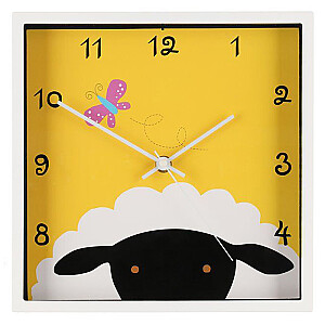 Pulkstenis sienas 4Living animals square lamb 24cm 616825-1