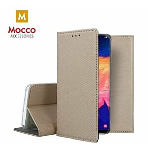 Mocco Smart Magnet Book Case Grāmatveida Maks Telefonam Xiaomi 12T 5G / Xiaomi 12T Pro 5G Zeltains