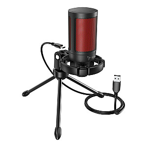 Проводной игровой микрофон SAVIO с подсветкой, штатив, USB, SONAR PRO