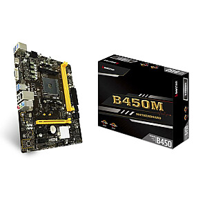 Mainboard BIOSTAR AMD B450 SAM4 MicroATX Memory DDR4