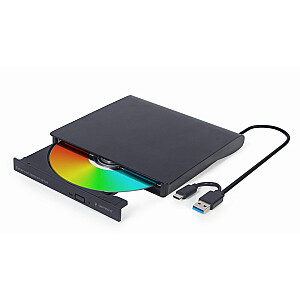 Gembird DVD-USB-03 USB ārējais DVD diskdzinis, melns