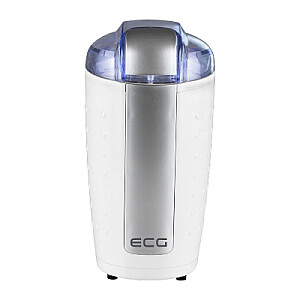 ECG ECGKM110 Электрическая кофемолка, 200-250Вт, Белый/серебристый
