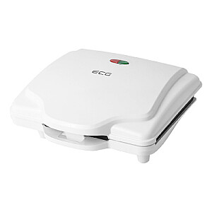 ECG ECGS1370 Waffle maker, 700W, Suitable for preparing 2 square waffles, White color