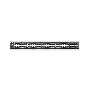 Сетевой коммутатор Zyxel GS2220-50HP-EU0101F Управляемый L2 Gigabit Ethernet (10/100/1000) Power over Ethernet (PoE) Черный