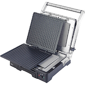ECG KG 300 Deluxe Contact grill  2000 W 3 working positions - for scalloping, grilling and BBQ