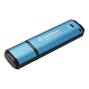 Kingston Technology IronKey Vault Privacy 50 USB zibatmiņas disks 32 GB USB Type-A 3.2 Gen 1 (3.1 Gen 1) Blue
