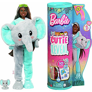 Lelle Bārbija Mattel Cutie Reveal Elephant Doll Jungle Series HPK98