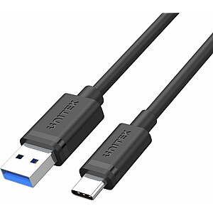 Unitek USB-A — USB-C USB kabelis 2 m melns (C14103BK-2M)