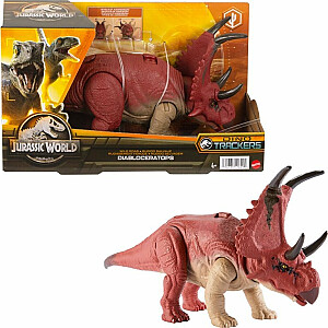 Zīmējums Mattel Jurassic World Diabloceratops dinozauru draudīgs rēciens HLP16