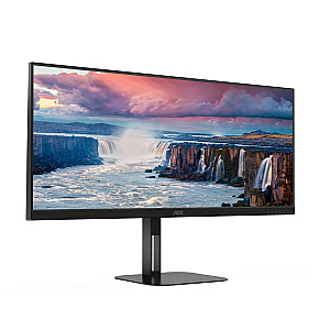 AOC V5 U34V5C/BK монитор компьютера 86,4 см (34") 3440 x 1440 пикселей UltraWide Quad HD LCD Черный