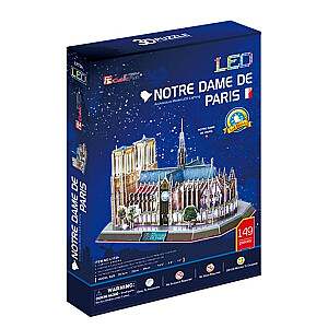 Кубическая веселая головоломка 3D LED Katedra Notre Dame