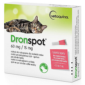 Ветохинол ДРОНСПОТ для средних кошек (2,5-5 кг)