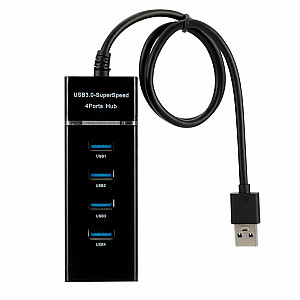 RoGer AD15651 USB 3.0 Hubs - Sadalītājs 4 x USB 3.0 / 5 Gbps