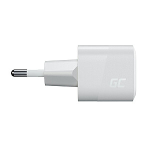 USB lādētājs Green Cell PowerGaN 33W PD 3.0 QC 3.0 1x USB-C balts