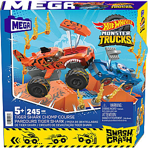MEGA Hot Wheels Smash & Crash Tiger Shark košļājamā trase