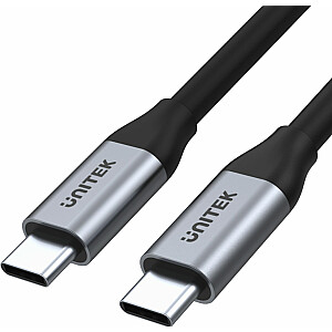 USB Unitek USB-C - USB-C kabelis pelēks (C14082ABK)