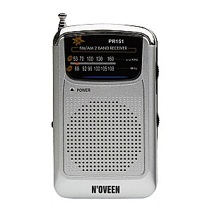 Portatīvais radio N'oveen PR151 Silver