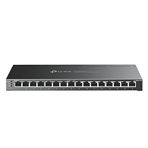 TP-Link TL-SG2016P L2/L3/L4 Gigabit Ethernet (10/100/1000) Power over Ethernet (PoE) tīkla slēdzis melns