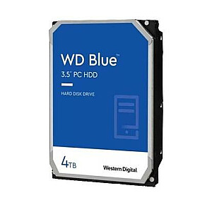 Жесткий диск WESTERN DIGITAL Синий 4 ТБ SATA 256 МБ 5400 об/мин 3,5" WD40EZAX