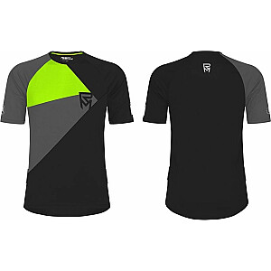 Velo krekls Rock Machine Enduro, melns/pelēks/zaļš, M izmērs