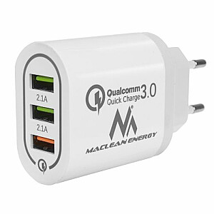 Зарядное устройство Maclean Energy MCE479W 3xUSB QC 3.0