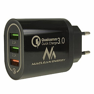 Зарядное устройство Maclean Energy MCE479B 3xUSB QC 3.0