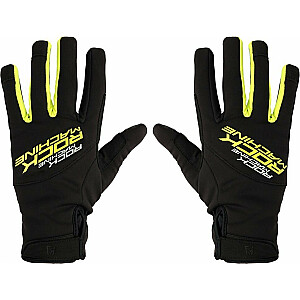 Вело перчатки Rock Machine Winter Race LF, черный/зелёный, размер M
