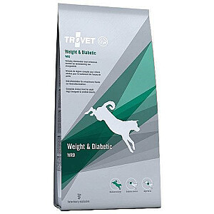 TROVET Weight & Diabetic WRD ar vistu - sausā barība suņiem - 12,5 kg