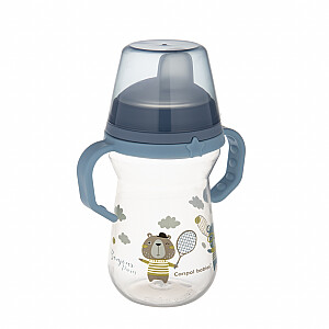 CANPOL BABIES Чашка с силиконовым носиком, FirstCup BONJOUR PARIS, 250 мл, синяя, 56/613_blu